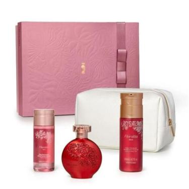 Imagem de Kit dia das mães 2025 Presente Floratta Red com necesser (4 Itens) Obo