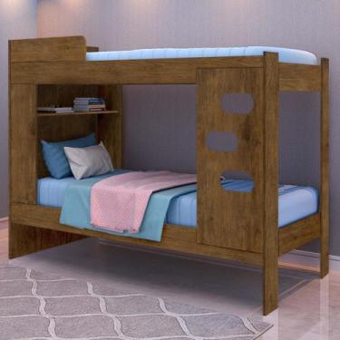 Imagem de Beliche Solteiro com 1 Prateleira Floripa - J&A Móveis