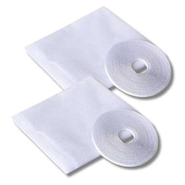 Imagem de Kit 2 Telas Mosquiteira para Janela em Poliéster Anti Insetos | Contra Mosquitos, Moscas e Pernilongos | Removível e Recortável (1,50m x 1,80m)