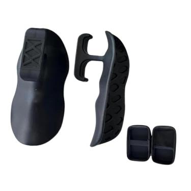 Imagem de simhoa 2x Antiderrapantes para treino para homens e mulheres Barras de proteção para palma de treinamento Puxadores para cima Punhos de academia para, Preto