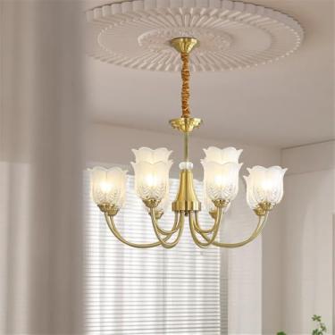 Imagem de Luxo Moderno Sala De Estar Cristal Lustre LED Moda Criatividade Restaurante Quarto Villa Hotel Duplex Lâmpada Pendente (F L120CM)