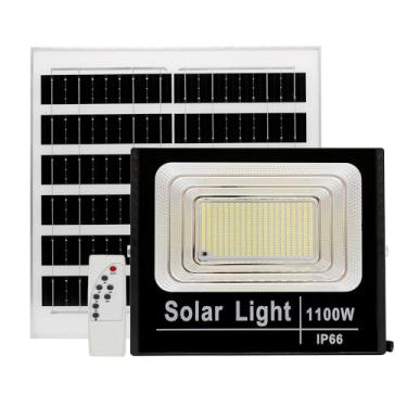 Imagem de Refletor Led Holofote Placa Solar Bateria 1100w Com Placa