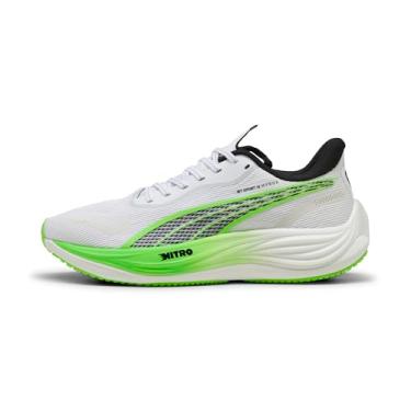 Imagem de Puma - Tênis masculino Velocity Nitro 3 Hyrox, Brilho branco/verde, 39