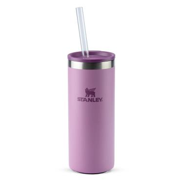 Imagem de Stanley - Can Cooler Slim com tampa e canudo, copo térmico de 296 ml para manter as bebidas em lata geladas, Lilac