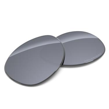 Imagem de Tintart Lentes de substituição de desempenho compatíveis com RayBan RB8313 58 mm polarizadas gravadas-prata metálica