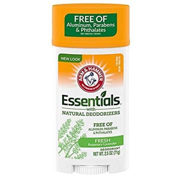 Imagem de ARM & HAMMER Essentials Desodorante natural alecrim fresco lavanda 70 g (pacote com 4)