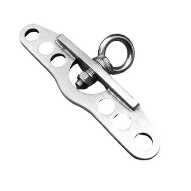 Imagem de menolana Adaptador de polia dupla para simples, placa de fixação de máquina de cabo, barra giratória de 360°, fixação de corda para tríceps de academia em casa