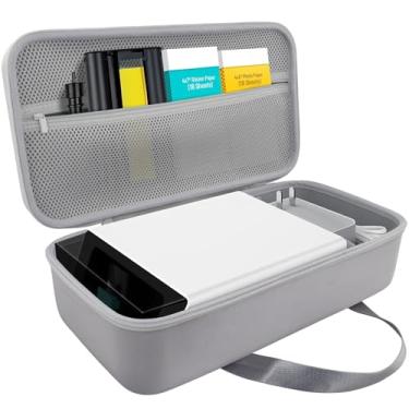 Imagem de khanka Estojo de armazenamento para impressora Liene PixCut S1 – Serve para impressora de adesivos fotográficos Liene PixCut S1 e lâmina de corte/cartucho de tinta, tudo em - um protetor cinza