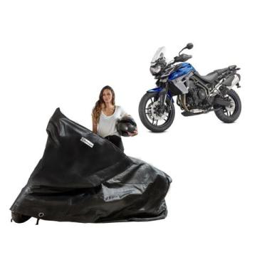 Imagem de Capa Proteção Cobrir Moto Tiger 800 / 900 / 1000 - Kahawai, Preto