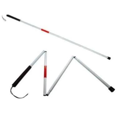 Imagem de Bengala Bastão Para Cego Deficiente Visual Dobravel 4 Partes - A.R Var