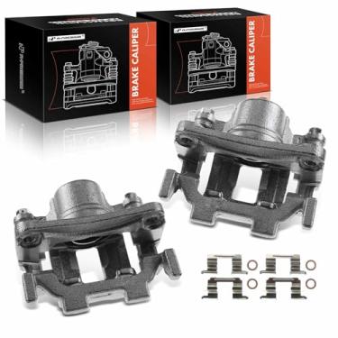 Imagem de A-Premium Conjunto de pinça de freio a disco com suporte compatível com modelos Infiniti e Nissan - Murano, Quest, Pathfinder, 370Z, G25, G37, JX35, M35, M35h, M37, M45, M56, Q40, Q50 - Lado traseiro