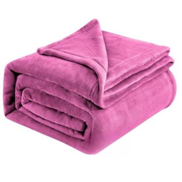 Imagem de Manta Casal Microfibra 2,00x1,80Mt Lisa (Rose)