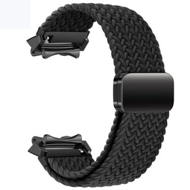 Imagem de XINGMALY Pulseiras esportivas de nylon compatíveis com Amazfit T-Rex 3, pulseiras trançadas macias e respiráveis para T-Rex 3 pulseiras femininas e masculinas (preto)