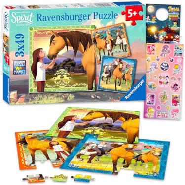 Imagem de Screen Legends Pacote Com 3 Quebra-Cabeças Spirit Horse Para Meninas - 39 Peças, Grátis Crianças, Além De Adesivos, Mais, 5 A 8 Anos