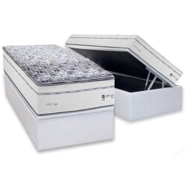 Imagem de Conjunto Box Baú Solteiro: Colchão Molas Herval Ensacadas Maxspring C1723 + Base CRC Linhão White (88x188)