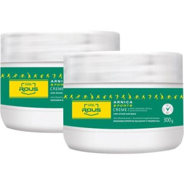 Imagem de 2 Arnica Sports Creme Massagem Esportiva 300G D'agua natural - D'Água 