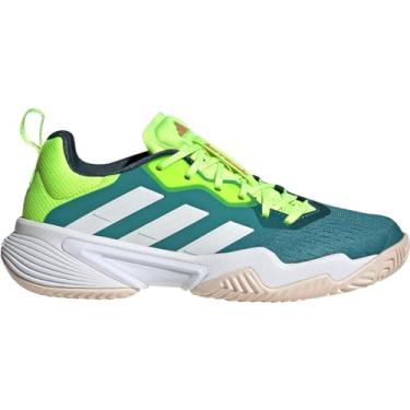 Imagem de adidas Bermuda masculina Barricade, Barricade, branco/brilhante, Azul, verde, branco, 35 BR