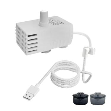 Imagem de Zofula A bomba de substituição para fonte de água Cat de 0,9 gal/3,260 g/3,4L tem um cabo de alimentação de 1,8 m com design resistente a rasgos. É ultra-silencioso, eficiente em termos de energia.