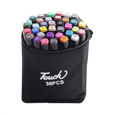 Imagem de Marcadores Artísticos, 80 Cores, Duas Pontas, Hidrográficas para Desenho Profissional e Escolar (36)