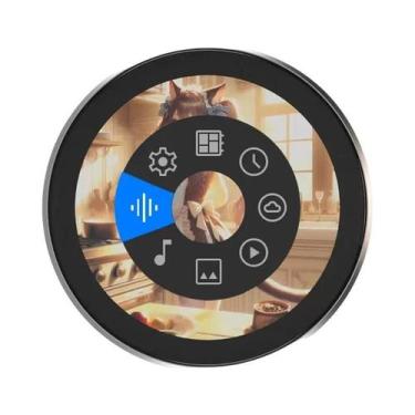 Imagem de Tela Redonda De 1.8 Polegadas QSPI 360x360 Display IPS ESP32-S3 8M PSR