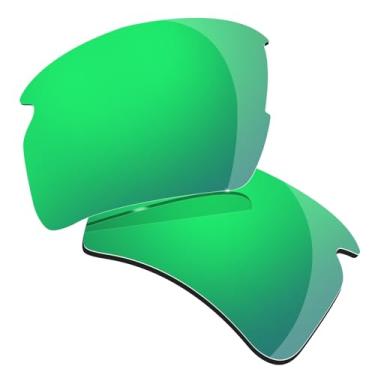 Imagem de Lentes polarizadas de substituição para óculos de sol Oakley Flak 2.0 XL OO9188, várias opções de 2,0 mm, antiarranhões, Verde, 55mm