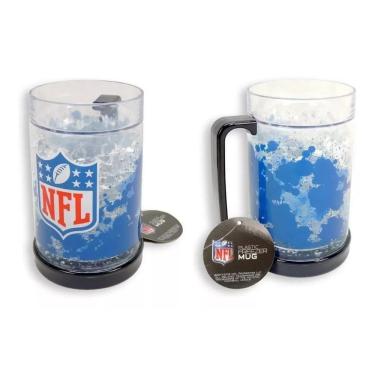 Imagem de Caneca Chopp NFL Azul Gel Congelante Térmico 490ml