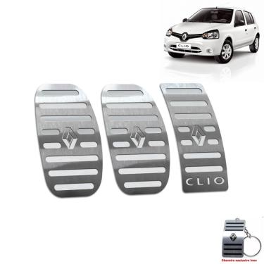 Imagem de Pedaleira Manual Renault Clio 2013 Até 2019 Aço Inox