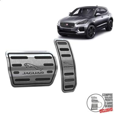Imagem de Pedaleira Automático Inox Jaguar E-Pace 2018 A 2020 Preto