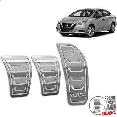 Imagem de Pedaleira Manual Aço Inox Nissan Versa 2021 Prata