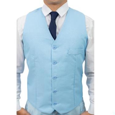 Imagem de Colete Social Masculino Linha Top Premium - Fressart, Azul bebê, M