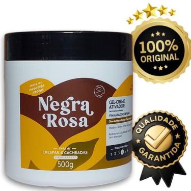 Imagem de Gel Creme Ativador De Cachos 500 gr Negra Rosa Original