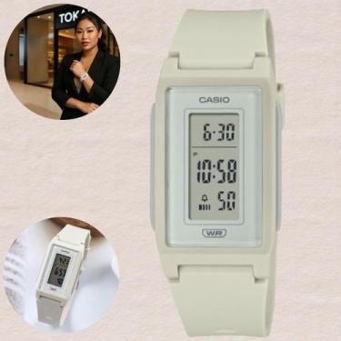 Imagem de Relógio Casio Feminino Digital Branco LF-10WH-8DF Resina Sustentável M