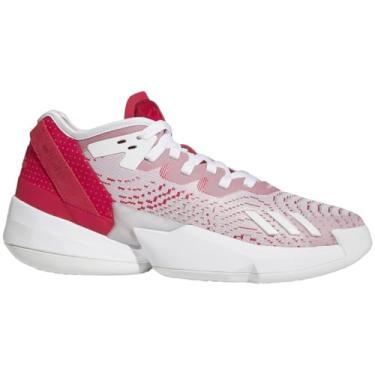 Imagem de adidas Donovan Mitchell D.O.N. Issue 4 Tênis de basquete masculino em branco e vermelho, Branco nuvem, vermelho, 44
