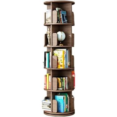 Imagem de AKALNNB Estante de livros multifuncional de madeira giratória b rack de canto independente rack de armazenamento para casa quarto rack de armazenamento, madeira - 46 x 70 cm