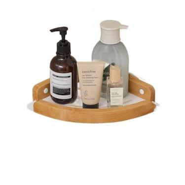 Imagem de Conjuntos de ferragens de banheiro, suporte de toalha, suporte de papel, barra de toalha, gancho, prateleira, acessórios de banheiro, kit branco, barra dupla de 50 cm (prateleira triangular B1)