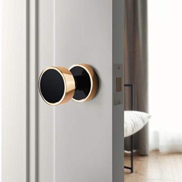 Imagem de Puxadores de porta redondos ou quadrados de liga de zinco fechadura de passagem de entrada para acessórios de ferragens de porta de casa (tamanho: estilo 3) ()