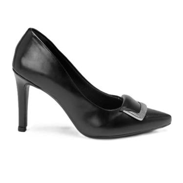 Imagem de Scarpin Feminino Salto Bico Fino Clássico - Mila Marques, 35, Preto