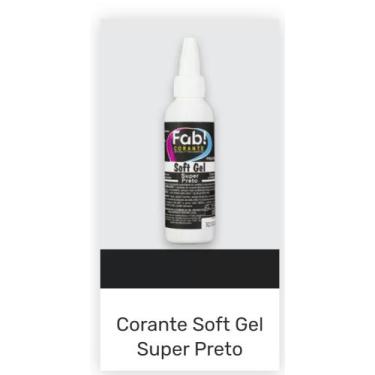 Imagem de Corante Soft Gel Super Preto - FAB , 25g