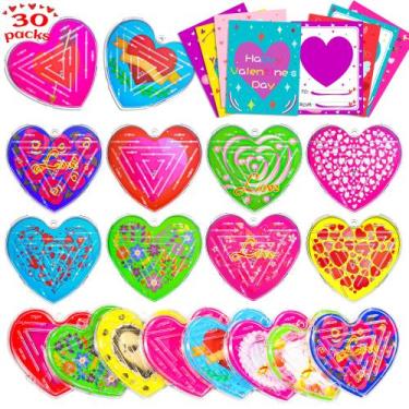 Imagem de Cartões de presente de Dia dos Namorados Japior Heart Maze Puzzles 30 