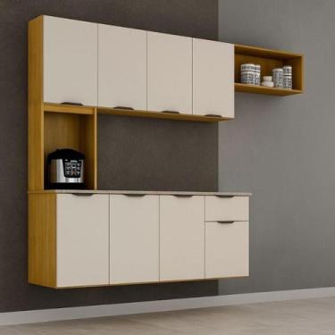 Imagem de Armário de Cozinha Suspenso Nara Compacto com Nichos Organizados - Any