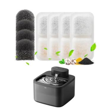 Imagem de 4 filtros de substituição para fonte de água sem fio PW13 2L para gatos