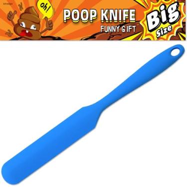 Imagem de Artreeiger Funny Big Size 13.2" Poop Knife for Toilet Unclogging, Long Handle Poop Stick Prank Christmas Stocking Stuffers White Elephant Gifts, Hilarious Party Fun Gadgets Gag Gifts