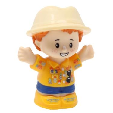 Imagem de Fisher-Price Replacement Part for Collectible Little Airport Airplane Vacation Travel Dollhouse Family Playset HTJ26 - Replacement Ginger Hair Little Boy Figure - Hat and Sunglasses