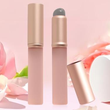 Imagem de Generic 2 pincéis de silicone para unhas, ferramentas de arte de unhas gradientes, aplicador de silicone cromado reutilizável, pincel de esmalte gradiente portátil com tampa protetora para manicure