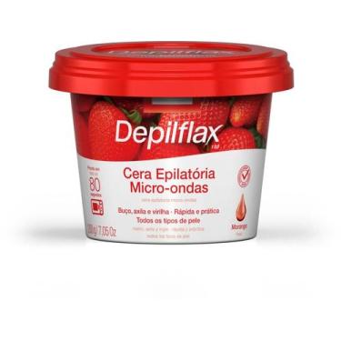 Imagem de Cera quente Micro-ondas depilatório Morango 200g Depilflax