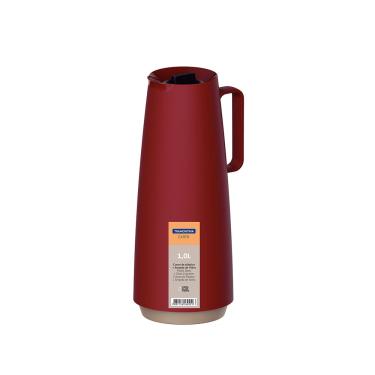 Imagem de Bule Térmico Exata Vermelho com Ampola de Vidro 1L - Tramontina