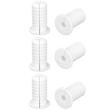 Imagem de 6un 19mm Passa-cabos para Starlink, Silicone Passa-fios de Parede Antiderrapante Buchas Passagem Cabos para Cabos Ethernet/TV Proteção Impermeável de Cordão (Branco)