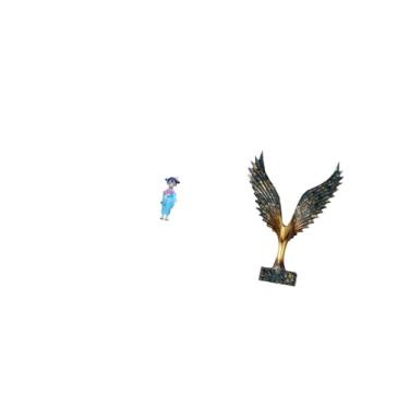 Imagem de Fenteer Elegante Estatueta de Gueixa Kabuki com Asas Abertas, Boneca Japonesa de Quimono, Estátua de Resina Feng Shui para Decoração de Quarto E Casa de Bonec