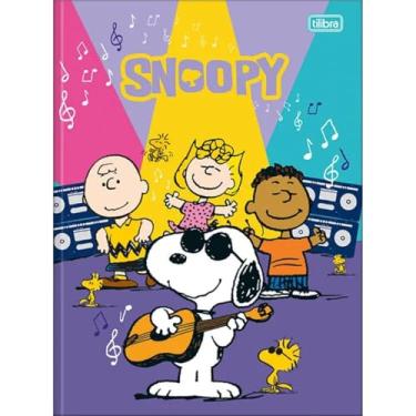 Imagem de Caderno Snoopy TILIBRA Universitário BROCHURA - 80 Folhas (Violão)