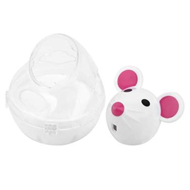 Imagem de Yctze Animal de Estimação Gato Cão Alimentador Lento Tumbler Bola Brinquedo-ratos Interativos Design Dispensador de Alimentos para Desenvolver Hábitos Alimentares Saudáveis (Branco)